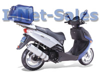 Nagelneuer HiSUN-Scooter 150ccm blau/silber *NEU*
