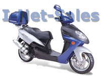 Nagelneuer HiSUN-Scooter 4-Takter 150ccm blau *NEU*