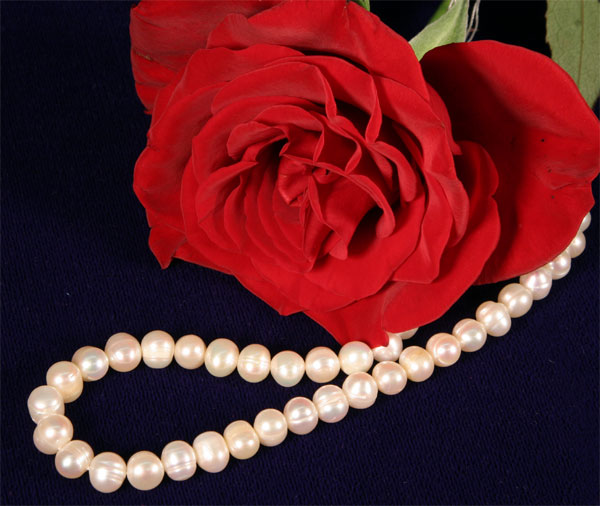 Exquisite Zucht-Perlenkette 5-6mm UVP 139€ Perlen Kette