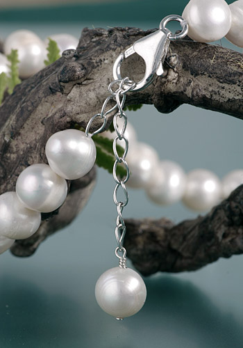 Perlenkette Colier P013 Echte Zuchtperlen